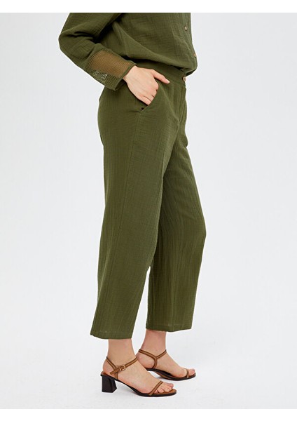 Wide Leg Fit Müslin Pantolon S25PNT028
