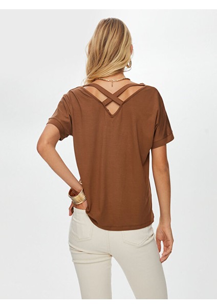 Yuvarlak Yaka Düşük Kollu T-Shirt S25TSH003