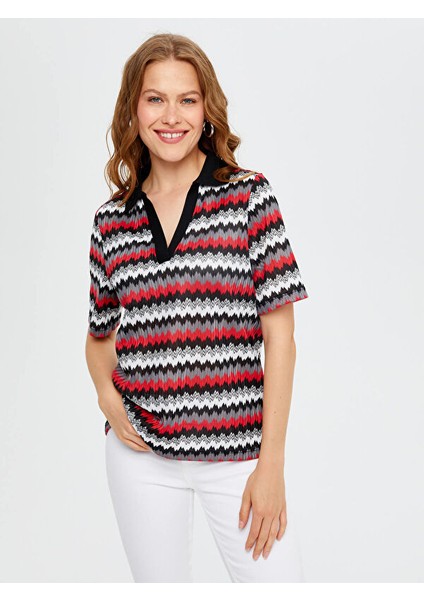 Polo Yaka Raşel Örme Kısa Kol T-Shirt S25TSH073 modelleri