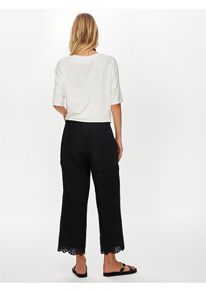 Resort Brode Nakış Işli Yanı Yırtmaçlı Wide Leg Fit Caprii S25CPR017 fırsatları