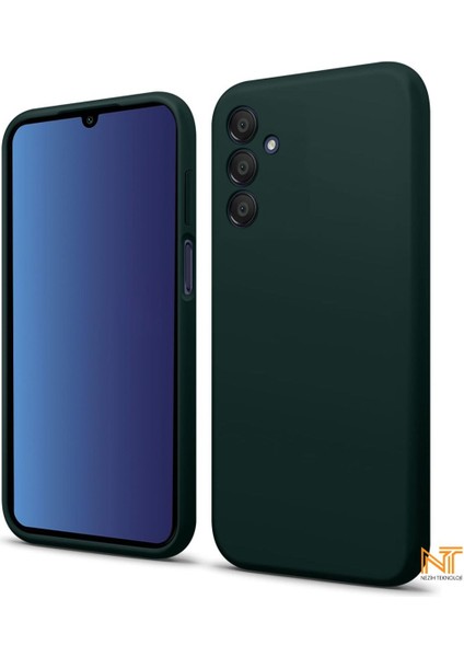 Samsung Galaxy A14 Kılıf Kamera Korumalı Lansman Kadife Iç Yüzeyli (Şık Tasarım) Silikon Kapak