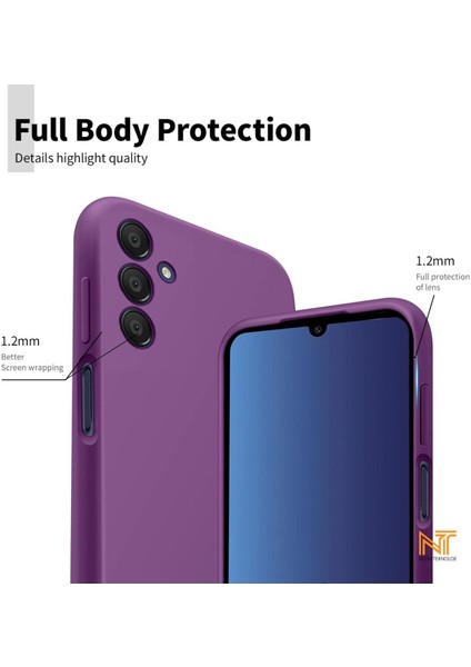 Samsung Galaxy A34 Kılıf Kamera Korumalı Lansman Kadife Iç Yüzeyli (Şık Tasarım) Silikon Kapak