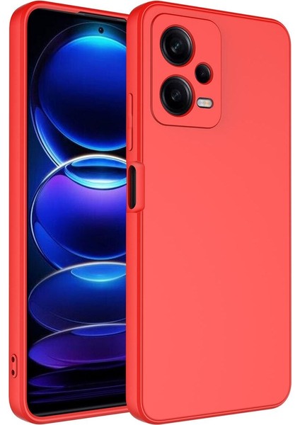 Xiaomi Redmi Note 12 5g Kılıf Kamera Korumalı Lansman Kadife Iç Yüzeyli (Şık Tasarım) Silikon Kapak