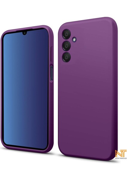 Samsung Galaxy A34 Kılıf Kamera Korumalı Lansman Kadife Iç Yüzeyli (Şık Tasarım) Silikon Kapak