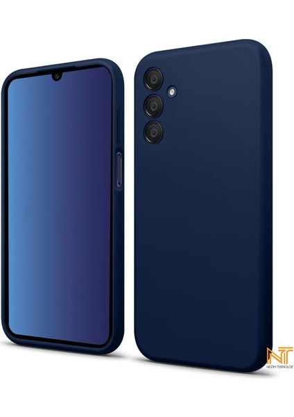 Samsung Galaxy A34 Kılıf Kamera Korumalı Lansman Kadife Iç Yüzeyli (Şık Tasarım) Silikon Kapak