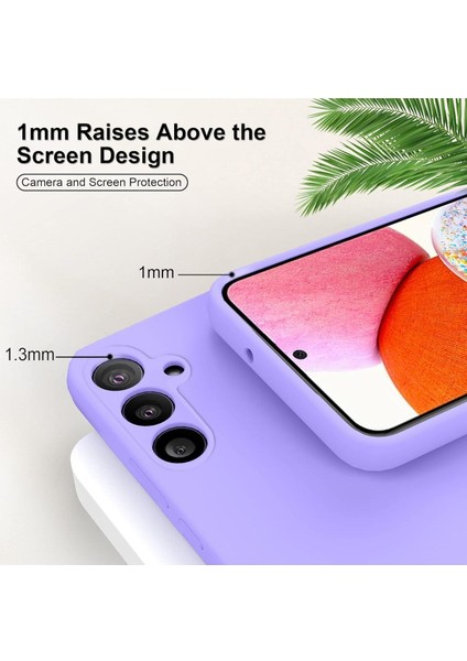 Samsung Galaxy A14 Kılıf Kamera Korumalı Lansman Kadife Iç Yüzeyli (Şık Tasarım) Silikon Kapak fırsatları