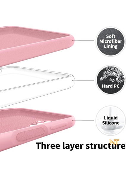 Samsung Galaxy A14 Kılıf Kamera Korumalı Lansman Kadife Iç Yüzeyli (Şık Tasarım) Silikon Kapak modelleri