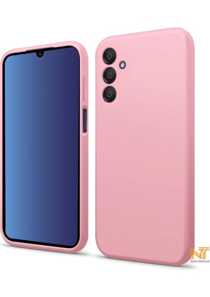 Samsung Galaxy A14 Kılıf Kamera Korumalı Lansman Kadife Iç Yüzeyli (Şık Tasarım) Silikon Kapak