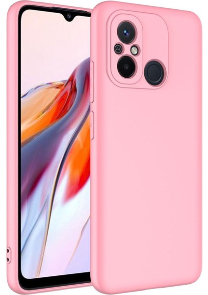 Xiaomi Redmi 12C Kılıf Kamera Korumalı Lansman Kadife Iç Yüzeyli (Şık Tasarım) Silikon Kapak