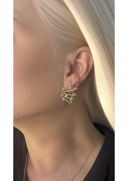 Cristina Altın Kaplama Gold Çelik Küpe fiyatları