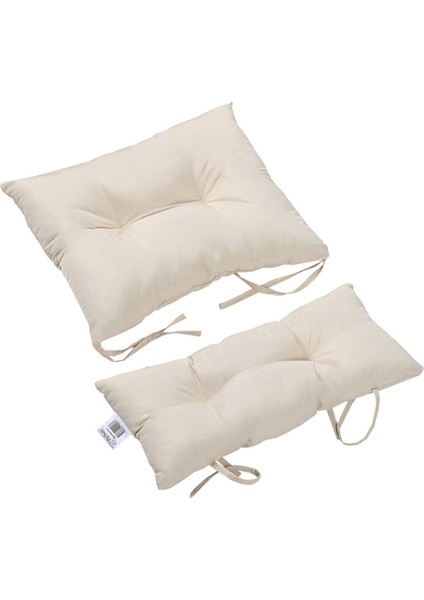 Su Geçirmez Puf Sandalye Minderi, Dış Ortama Uygun Minder (Krem)