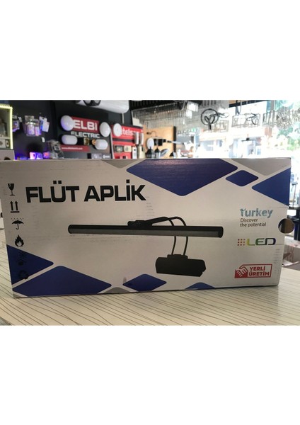 Flüt LED Aplik Gold Kasa 3200 K Günışığı Tablo Apliği 35 cm modelleri
