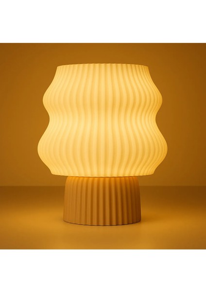 Glowin Modern Tasarım Loş Işıklı Masa Lambası – Beyaz