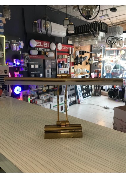 Flüt LED Aplik Gold Kasa 6500 K Beyaz Işık Tablo Apliği 35 cm