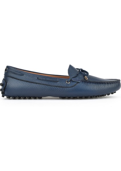 , Kadın Hakiki Deri Ayakkabı 1511030Z3612 Lacivert