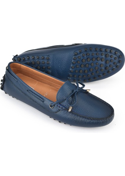 , Kadın Hakiki Deri Ayakkabı 1511030Z3612 Lacivert fırsatları