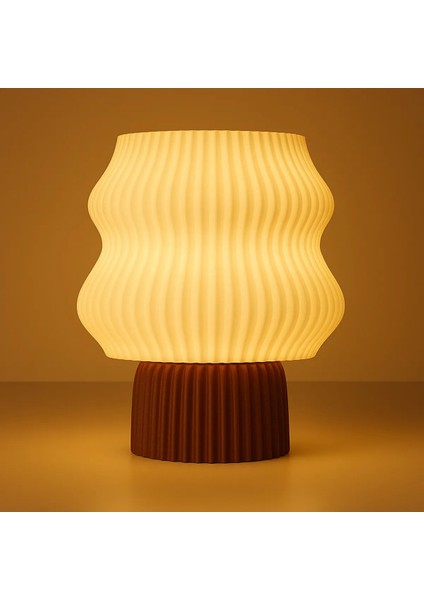 Glowin Modern Tasarım Loş Işıklı Masa Lambası – Beyaz