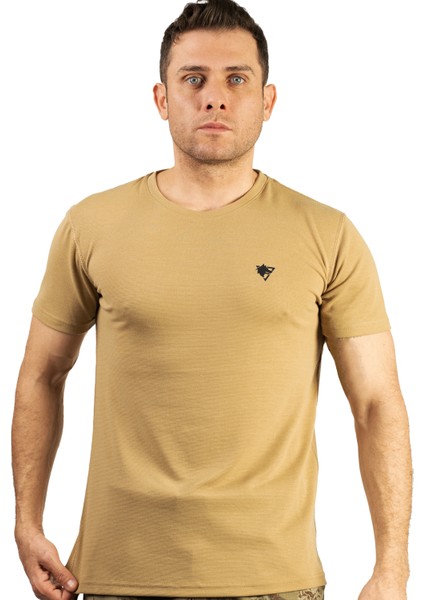 Fur Basic Tişört Bej