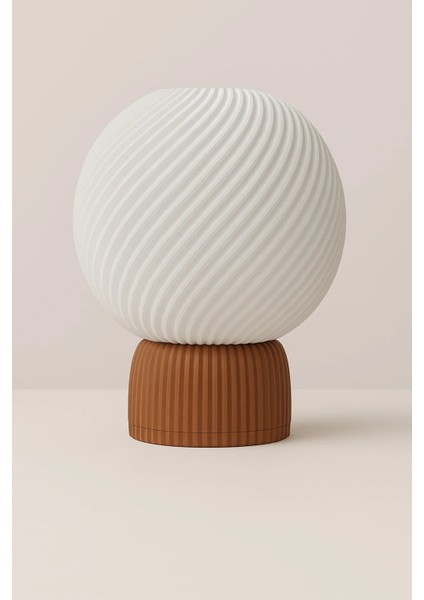 Glownest Spiral Desenli Masa Lambası – Dekoratif Gece Lambası