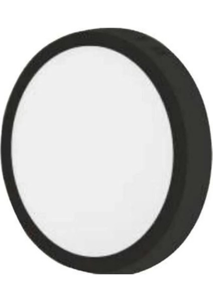 CT-5238 30W Panel LED Armatür Siyah Yulvarlak Sıva Üstü Metal Kasa Sıcak Beyaz 3200K