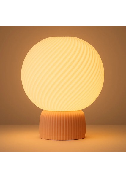 Glownest Spiral Desenli Masa Lambası – Dekoratif Gece Lambası