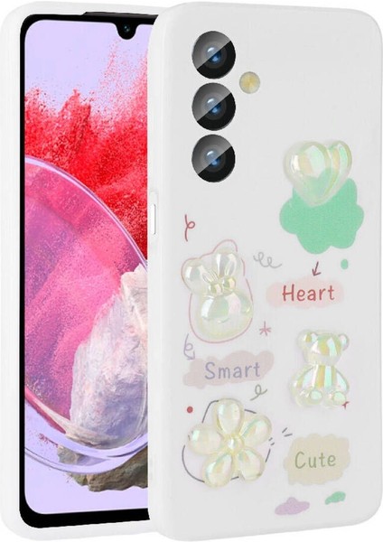 Samsung Galaxy M34 5g Uyumlu Figür Kabartmalı Parlak Silikon Kapak Kılıf