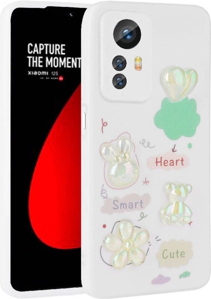 Xiaomi Redmi Note 12S Uyumlu Figür Kabartmalı Parlak Silikon Kapak Kılıf