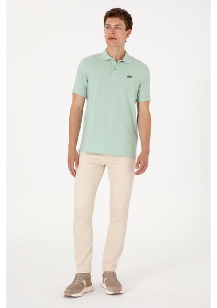 Erkek Su Yeşili Tişört Basic 50306007-VR048