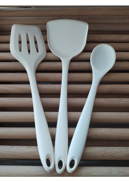 Yanmaz Yapışmaz Komple Silikon Spatula Seti 3 Parça