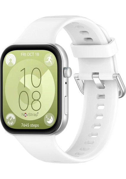 Huawei Watch Fit 4 Pro/Fit 4/Fit 3 ile Uyumlu Kordon Tam Uyumlu Pimli Yumuşak Silikon Kayış