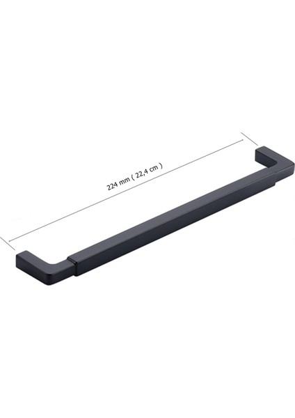 Doğanlar Z.318 Dolap Mobilya Kulp Mat Siyah 224 mm fiyatları