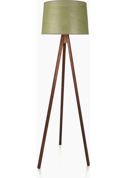 Lighting Calen Tripod Lambader - Yeşil / Ceviz - 140X35X35 cm modelleri