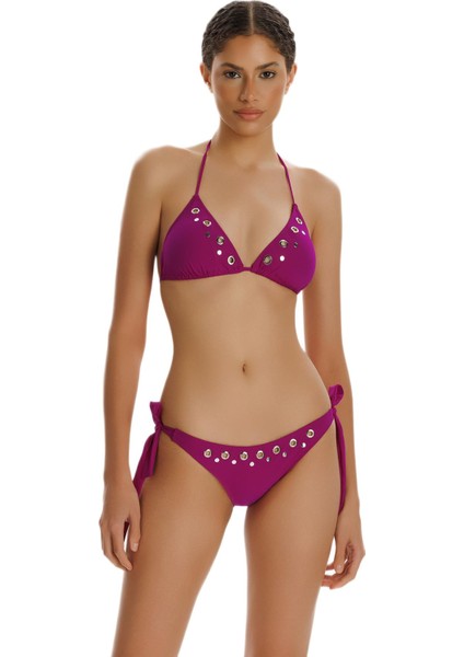 Liora Pembe Kuşgözlü Bikini Takımı