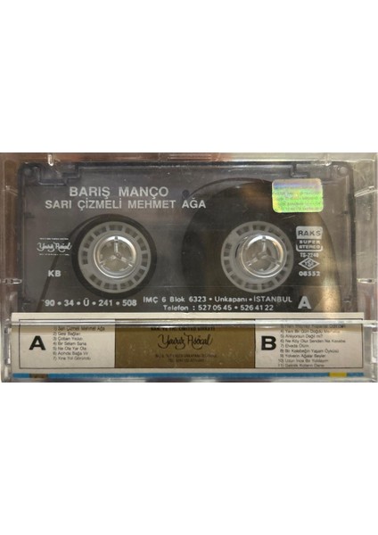 Kaset - Barış Manço - Sarı Çizmeli Mehmet Aga - Kaset