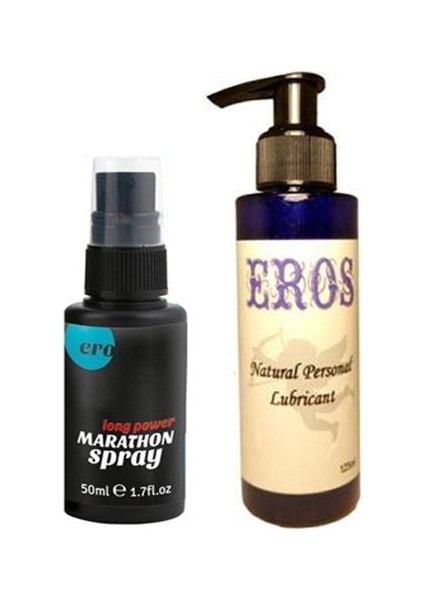 Hintohu Erkeklere Özel Sprey 50 ml Peak Power For Men Sprey + Eros 125ML Lubricant Gel