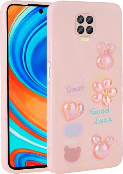 Xiaomi Redmi Note 9 Pro Uyumlu Figür Kabartmalı Parlak Silikon Kapak Kılıf
