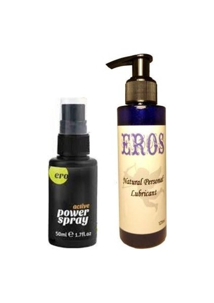 Hintohu Erkeklere Özel Sprey 50 ml Peak Power For Men Sprey + Eros 125ML Lubricant Gel