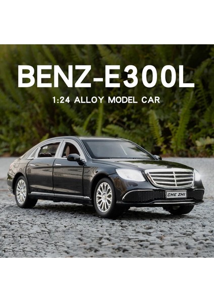 Mercedes Benz E300L E-Class 1:24 Diecast Metal Araba Koleksiyon Sesli Işıklı Siyah fırsatları