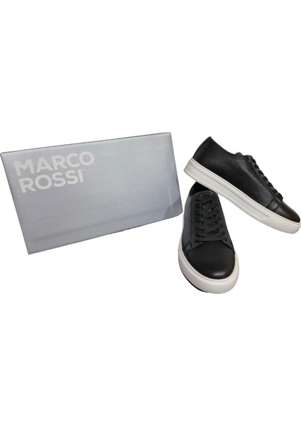 Marco Rossı Siyah Erkek Sneaker - Midnight Nomad