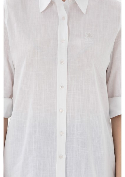 Kadın Beyaz Gömlek Basic 50307694-VR013