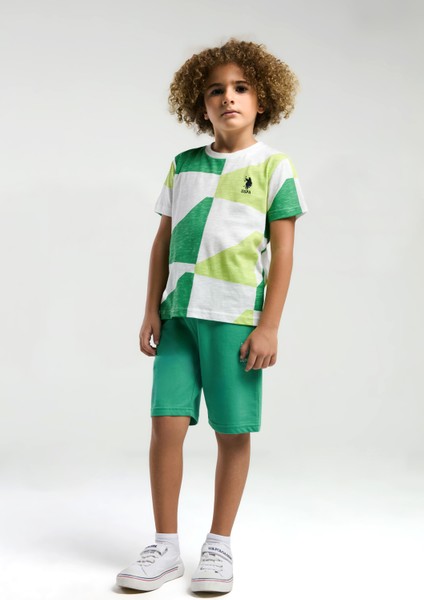 Erkek Çocuk Yeşil Pijama Takım 50310791-VR054