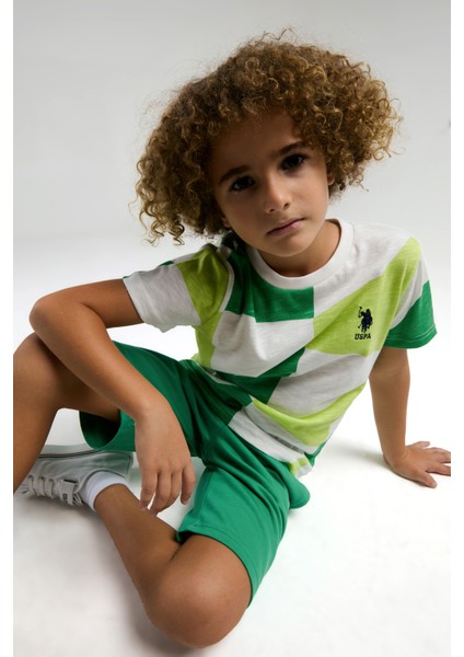 Erkek Çocuk Yeşil Pijama Takım 50310791-VR054
