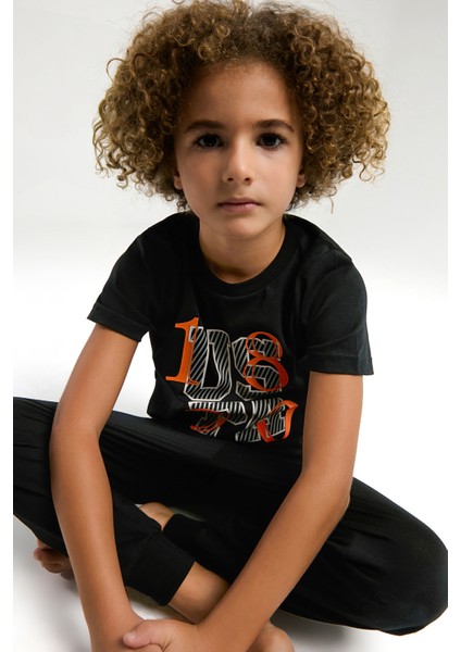 Erkek Çocuk Siyah Pijama Takım 50310800-VR046