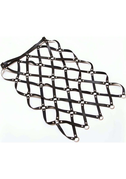 Harness Etek, Deri Örgü Harness Etek, Şık Tayt Üzeri Etek - BRF410