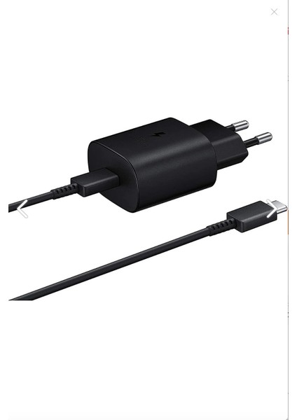 Usb-C 25W Hızlı Şarj Seti – Mobil Cihazlar Için Pd Adaptör Ve kablo hediyeli