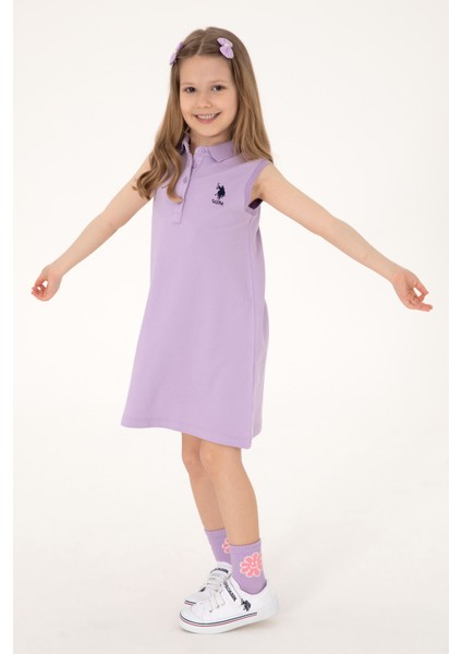 Kız Çocuk Lila Elbise (Örme) 50306052-VR034