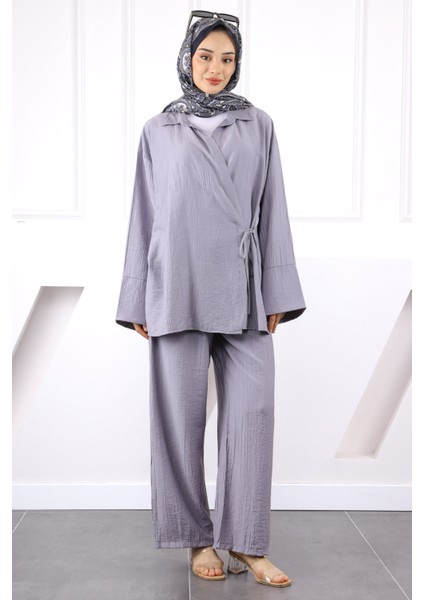Gri Kimono Modal Pantolonlu Takım fiyatları