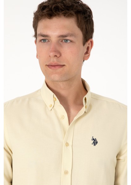 Erkek Açık Haki Gömlek Basic 50306338-VR183 fırsatları