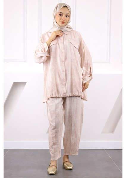 Bej Tunik Pantolonlu Takım fiyatları