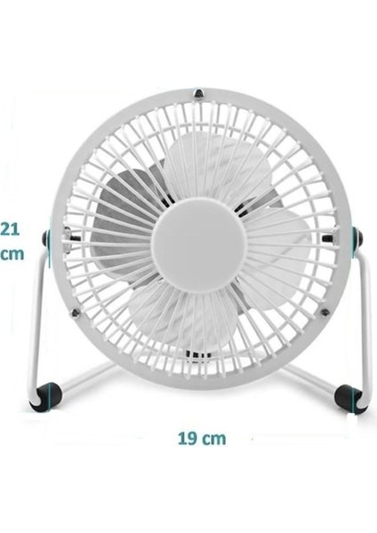 Laptop Pc Metal Masaüstü Serinletici Fan Beyaz Usb Kablolu Usb 18 Cm. Vantilatör modelleri